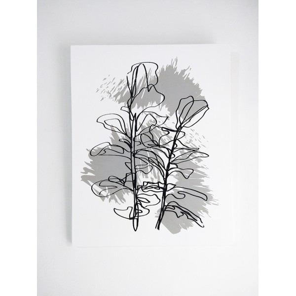 CUADRO 1 | 40x50 PLANTA LÍNEAS & FONDO GRIS