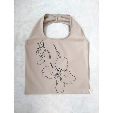 TOTE BAG BEIGE ORQUÍDEA